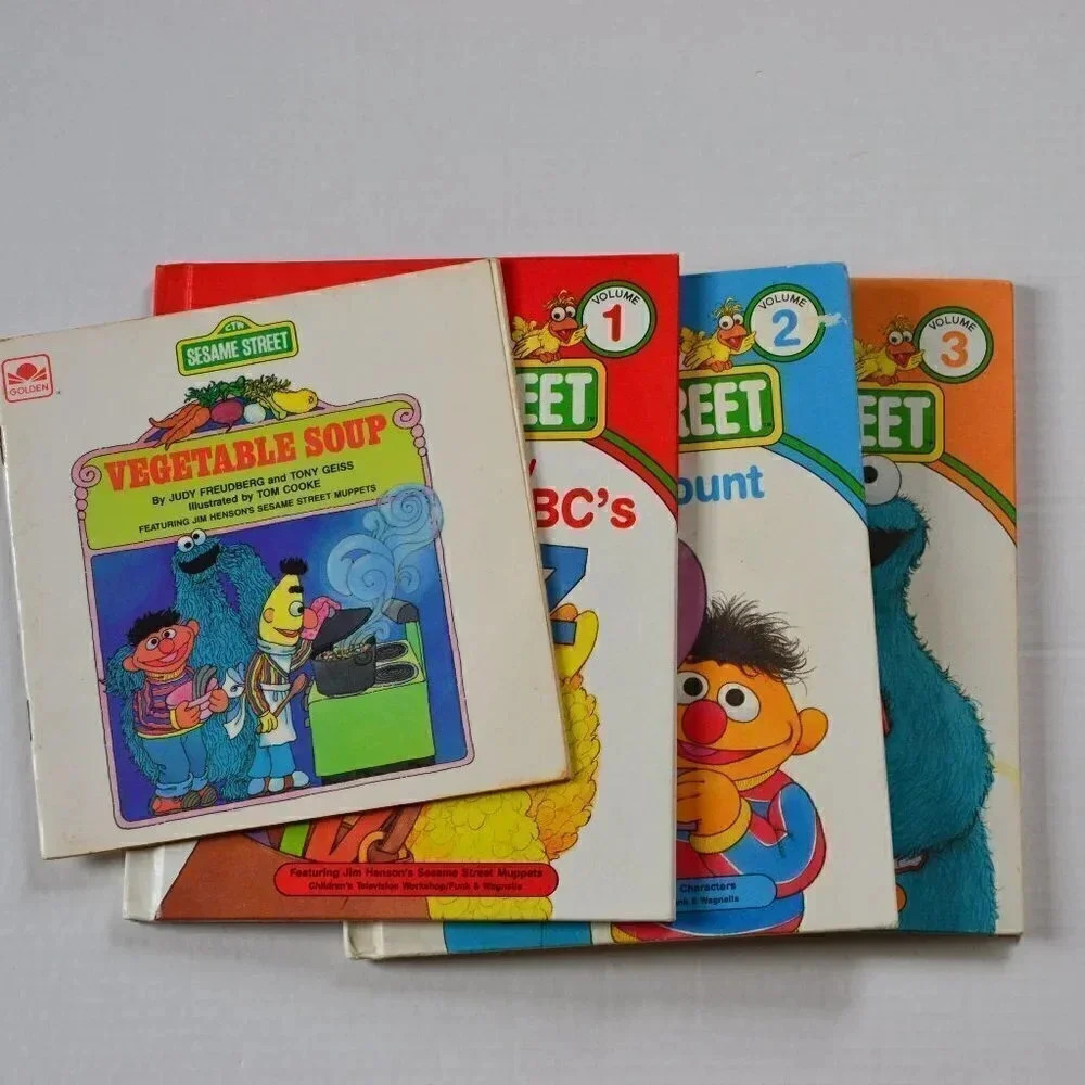 Vtg Sesame St. Books